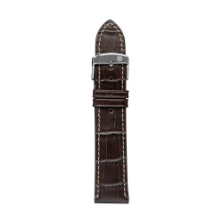 Leather strap brown 20 mm