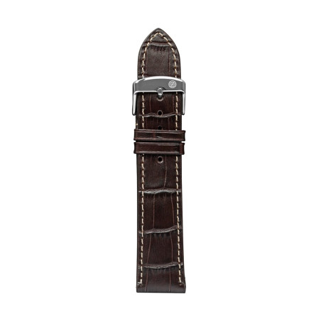 Leather strap brown 20 mm