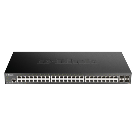 D-Link DGS 1250-52X - Switch - Smart - 48 x+ 4 10 Gigabit SFP+ - Switch - Fiber Optic
