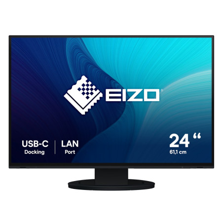 EIZO FlexScan EV2495-BK computer monitor 61.2 cm (24.1") 1920 x 1200 pixels WUXGA LCD Black
