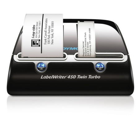 DYMO LabelWriter 450 Twin Turbo Label Maker | Direct Thermal Label Printer | Fast 71 Label-per-Minute Printing of LabelsBarcodes & More | Computer Connection | For Home & Office