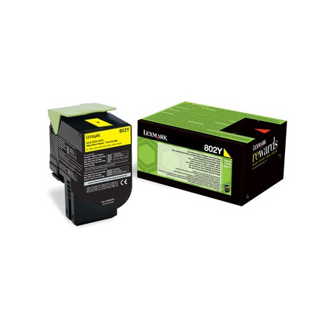 Lexmark 802Y toner cartridge 1 pc(s) Original Yellow