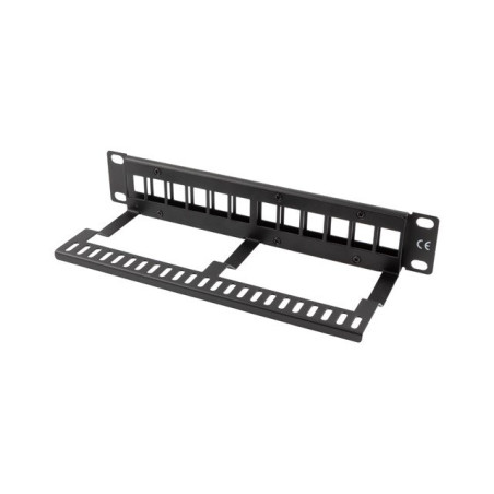 LANBERG EMPTY PATCH PANEL 12 PORTS 1U 10" BLACK