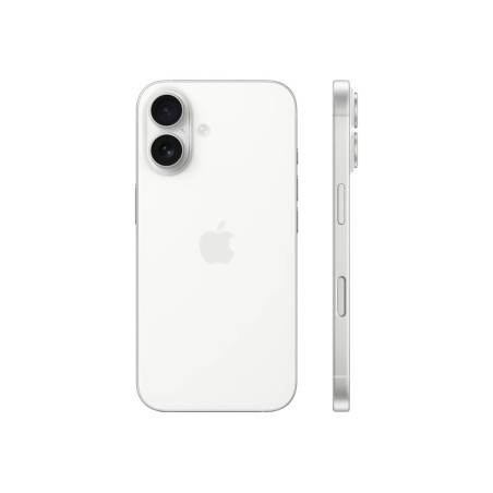 Apple | iPhone 16 | White | 6.1 " | 2556 x 1179 pixels | OLED | A18 | Internal RAM 8 GB | 128 GB | Dual SIM | Nano SIM | 5G | Main camera resolution 48 MP | iOS 18 | Secondary camera resolution 12 MP
