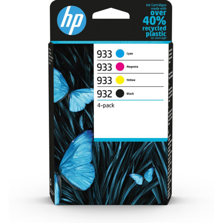HP 932/3 4x Schwarz+Dreifarbig  Tintenpatrone