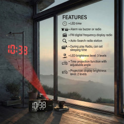 Digital LED clock radio...