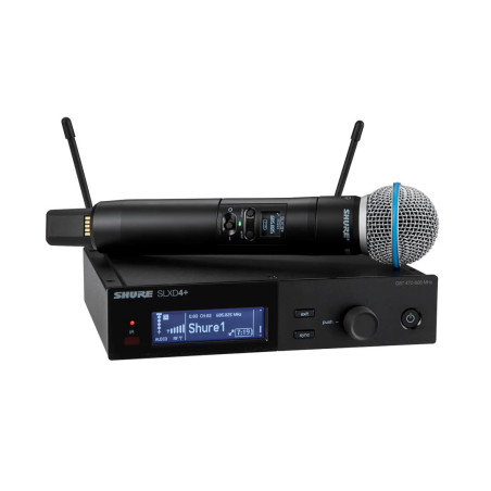 Shure SLXD24+E/B58-G65 - digital wireless system with a handheld transmitter/microphone (470–606 MHz)