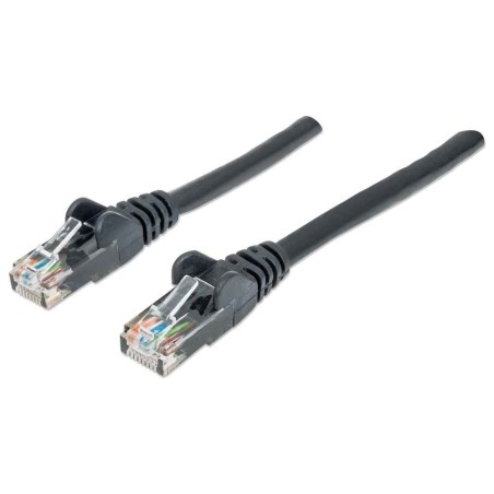 Intellinet Network Patch Cable, Cat6, 3m, Black, CCA, U/UTP, PVC, RJ45, Gold Plated Contacts, Snagless, Booted, Lifetime Warranty