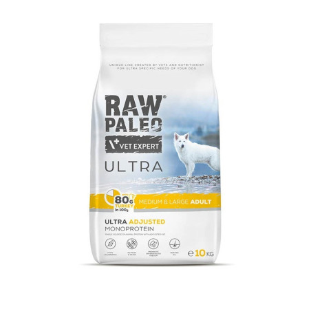 VETEXPERT Raw Paleo Ultra Medium&Large Adult Turkey - dry dog ​​food - 2 kg