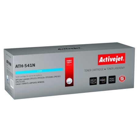 Activejet ATH-541N Toner (replacement for HP 125A CB541A, Canon CRG-716C; Supreme; 1500 pages; cyan)