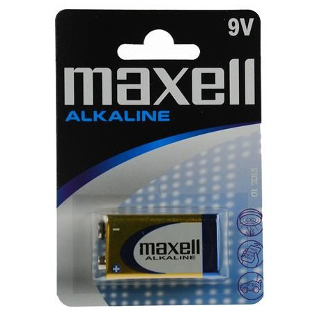 MAXELL battery Alkaline 9V, 6LR61, 1 pcs.