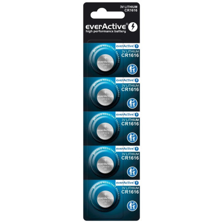 Lithium battery mini everActive CR1616 - blister 5 pcs.