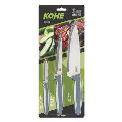 Set of 3 KOHE knives, mixed...