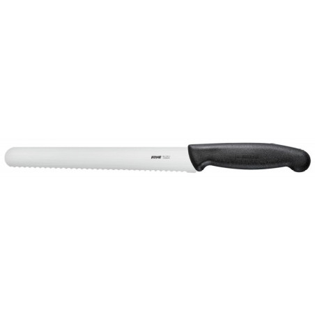 KOHE serrated knife, 211 mm, black