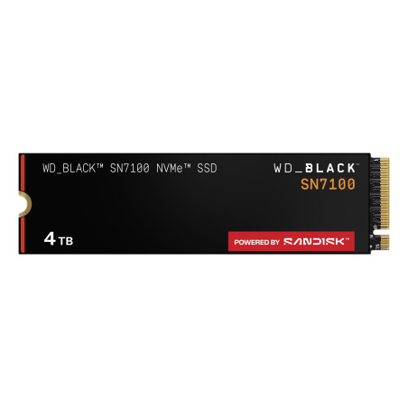 SSD|SANDISK|Read speed 7000 MB/s|Write speed 6700 MB/s|NVMe Yes|PCI Express 4.0|M.2|4000 GB|POWERED BY SANDISK|Black SN7100|WDS400T4X0E-00CJA0