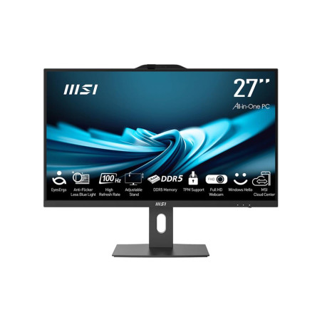 Monoblock PC|MSI|PRO|AP272P 14M|Business|All in One|CPU Intel Core i5|i5-14400|2500 MHz|Screen 27"|RAM 16GB|DDR4|3200 MHz|SSD 512GB|Graphics card Intel UHD Graphics|Integrated|Colour Black|PROAP272P14M-867XEU