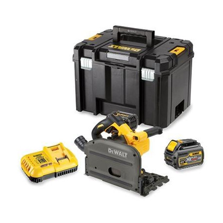 DEWALT DCS520T2 portable circular saw 54V 2x XR FLEXVOLT 6Ah TSTAK Black, Yellow