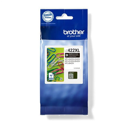 Brother LC422XL - Hojtydende - sort -