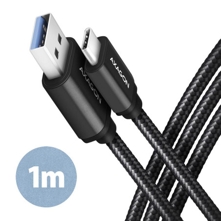 AXAGON | Data and charging USB 3.2 Gen 1 cable, 1 m | BUCM3-AM10AB | USB Type A - USB Type C