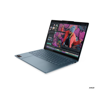 Lenovo Yoga Slim 7 14AKP10 AMD | Tidal Teal | 14 " | OLED | WUXGA | 1920 x 1200 pixels | Glossy | AMD Ryzen AI 7 | 350 | 16 GB | Soldered LPDDR5X | Solid-state drive capacity 512 GB | AMD Radeon 860M Graphics | Windows 11 Home | 802.11be | Bluetooth version 5.4 | Keyboard language English | Keyboard backlit | Warranty 24 month(s) | Battery warranty 12 month(s)