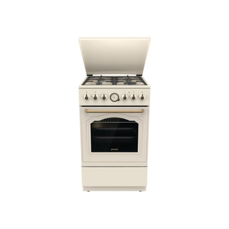 Gorenje Cooker | GKS5B70CLI | Hob type Gas | Oven type Electric | Sandy | Width 50 cm | Depth 59.4 cm | 70 L