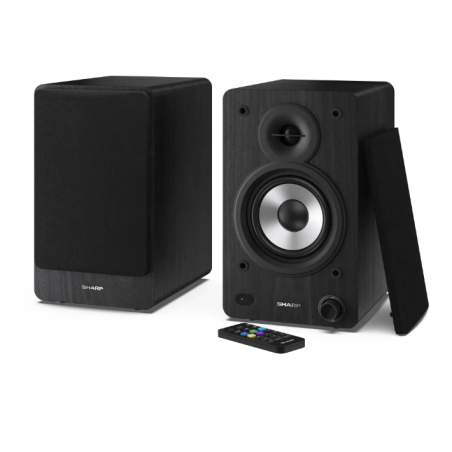 Sharp CP-SS30 Bookshelf Speakers, Black | Sharp | Speakers | CP-SS30(BK) Bookshelf | 60 W | Bluetooth | Wireless connection | Black