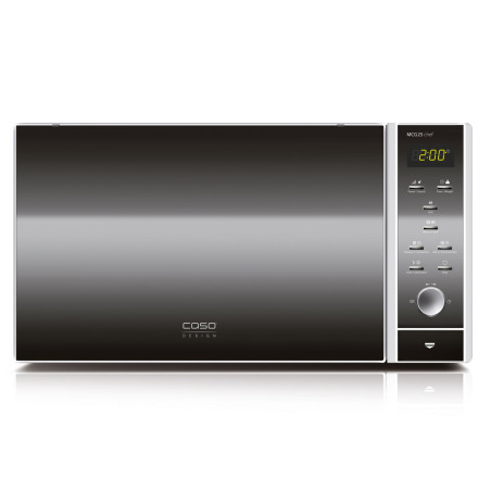 Caso | Microwave Oven with Grill and Convection | MCG 25 Chef | Free standing | 900 W | Convection | 25 L | Grill | Stainless steel/Black
