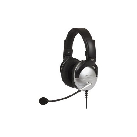Koss | Headphones | SB45 | Wired | On-Ear | Microphone | Silver/Black | Noise canceling