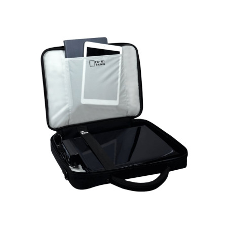 PORT DESIGNS | Courchevel | Fits up to size 17.3 " | Messenger - Briefcase | Shoulder strap | Black