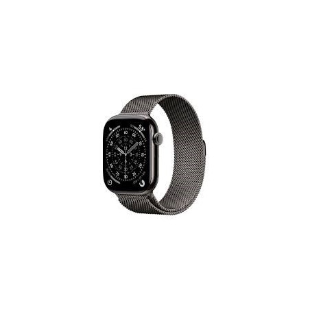 Apple Watch Series 11Â GPS + Cellular 46mmÂ Slate Titanium Case with Slate Milanese Loop - S/M