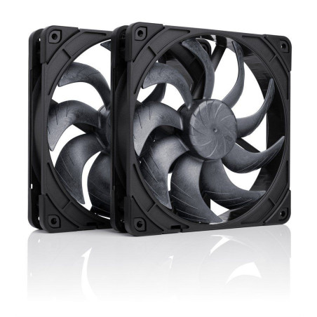 Noctua NF-A14x25 G2 PWM Sx2-PP chromax.black Next-gen black 140mm dual fan set
