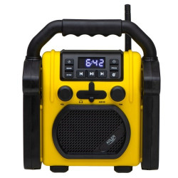 Jobsite radio with...
