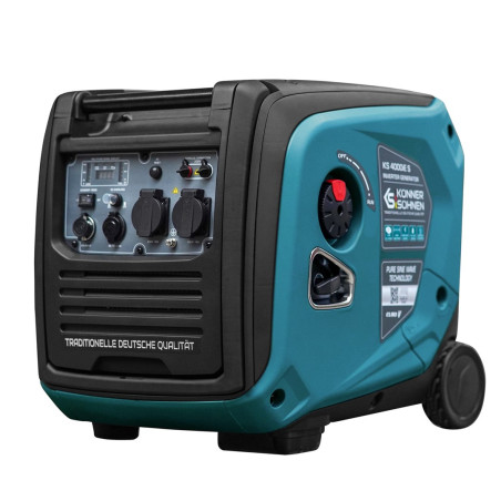 Könner & Söhnen KS 4000iE S engine-generator 3500 W 12 L Petrol Black, Teal