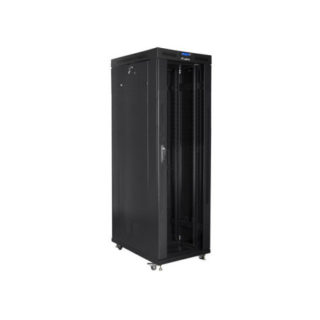 LANBERG FREE STANDING 19" RACK CABINET 42U 800x1000 BLACK GLASS DOOR