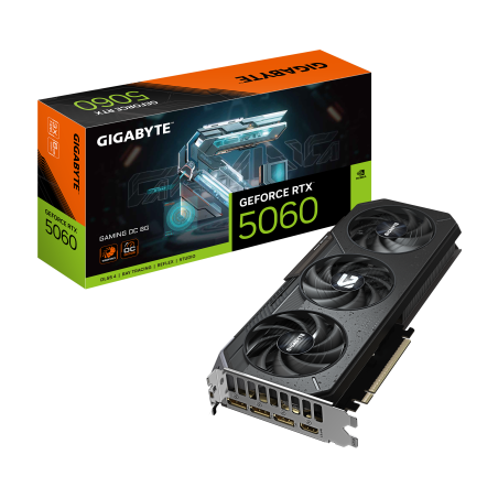 Graphics Card|GIGABYTE|NVIDIA|GeForce RTX 5060|2595 MHz|8 GB|GDDR7|128 bit|PCI Express 5.0|Active|GV-N5060GAMINGOC-8GD