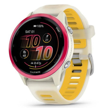Garmin Forerunner 570 3.05 cm (1.2") AMOLED 42 mm Digital 390 x 390 pixels Touchscreen Pink, White Wi-Fi GPS (satellite)