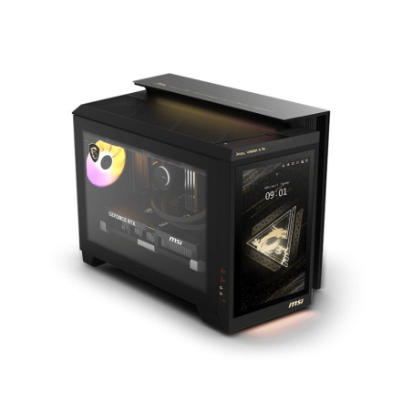 MSI MEG Vision X AI 2NVR7-290EU Intel Core Ultra 7 265K 64 GB DDR5-SDRAM 1 TB SSD NVIDIA GeForce RTX 5070 Ti Windows 11 Home Desktop PC Black