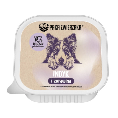 PAKA ZWIERZAKA Turkey and cranberries  - wet dog food - 150g