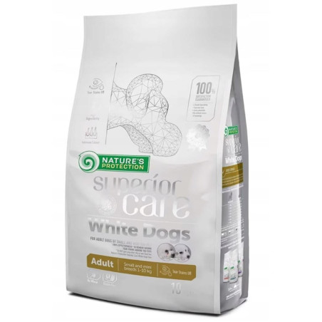 NATURE'S PROTECTION Superior Care White Dogs Grain Free Adult Small Lamb - dry dog ​​food - 10 kg