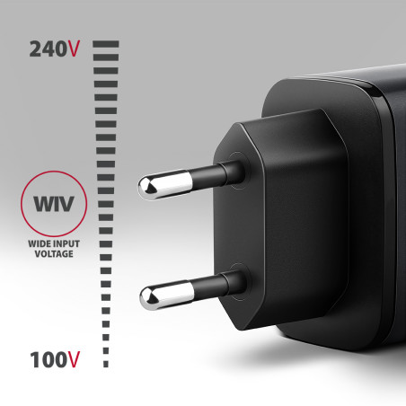MOBILE CHARGER WALL USB 67W/GAN 2PORT ACU-PQ67 AXAGON