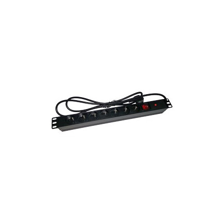 Alantec PZ071U power extension 1.8 m 7 AC outlet(s) Indoor Black