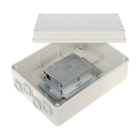 POE EXTENDER IN HERMETIC ENCLOSURE FOR 2 IP CAMERAS Pulsar EXT-POE2H