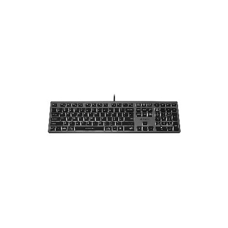 A4Tech FSTYLER FX60H (White Backlit) keyboard USB QWERTY Black, Grey
