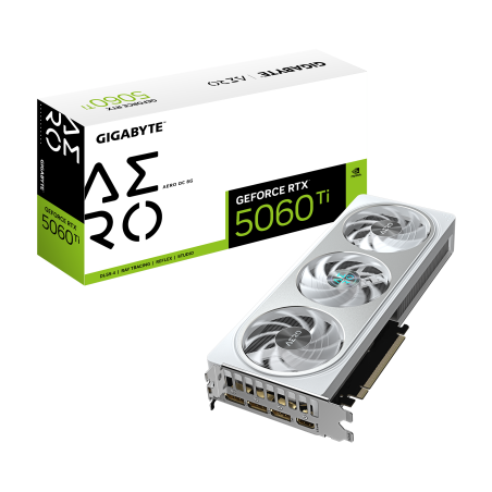 Gigabyte GeForce RTX 5060 Ti AERO OC 8G | NVIDIA | 8 GB | GeForce RTX™5060 Ti | GDDR7 | HDMI ports quantity 1 | PCI-E 5.0