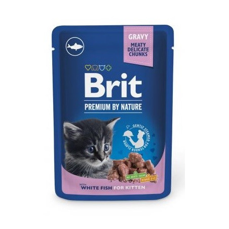 BRIT Premium by Nature Kitten White fish - wet cat food - 100 g