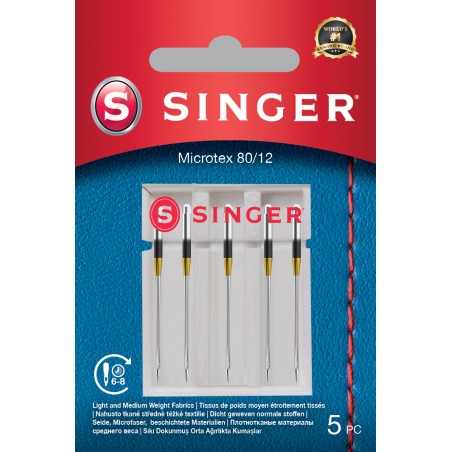 Singer | Microtex Needle 80/12 5PK