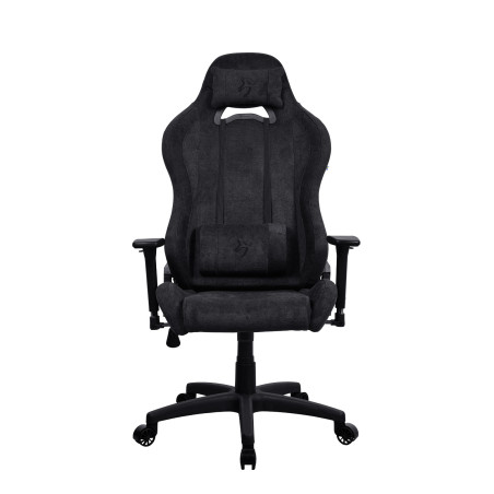 Arozzi Torretta Soft Fabric | Gaming Chair | Metal/Reinforced nylon | Pure Black