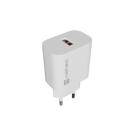 Natec Ribera USB Charger 1X USB-A 18W, White