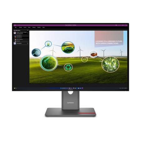 Lenovo | ThinkVision | P27Q-40 | 27 " | IPS | 16:9 | 120 Hz | 4 ms | 350 cd/m² | HDMI ports quantity 1 | Eclipse black | Warranty 36 month(s)