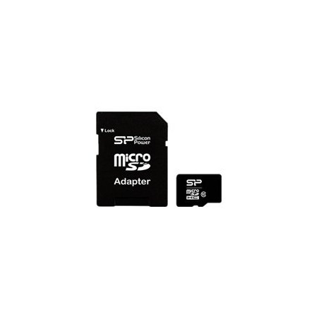 Silicon Power | 8 GB | MicroSDHC | Flash memory class 10 | SD adapter